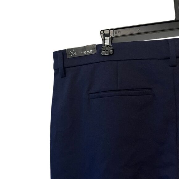 NWT Liverpool Los Angeles The Knit Trouser Blue Size 16 Stretchy Pull-On pants - Picture 6 of 13